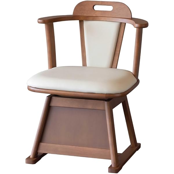 ダイニングコタツ用　回転チェア　1脚　ブラウン×2 楽天市場】チェア 椅子 ダイニング こたつ椅子 座面回転式 合皮